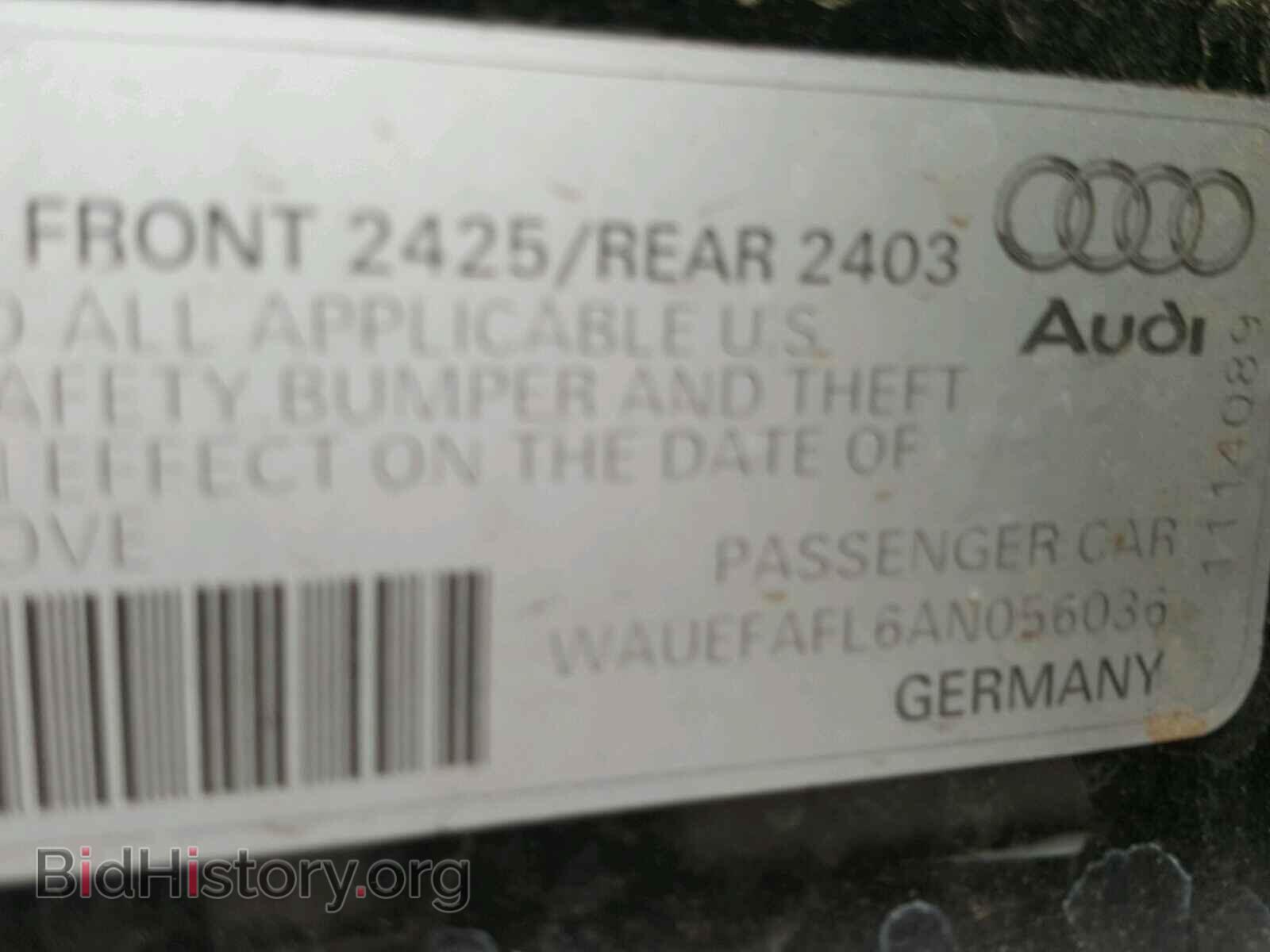 2010 AUDI A4 - VIN: WAUEFAFL6AN056036 - Фото 10