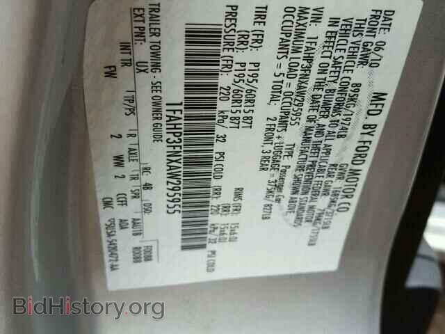 2010 FORD FOCUS - VIN: 1FAHP3FNXAW295955 - Фото 10