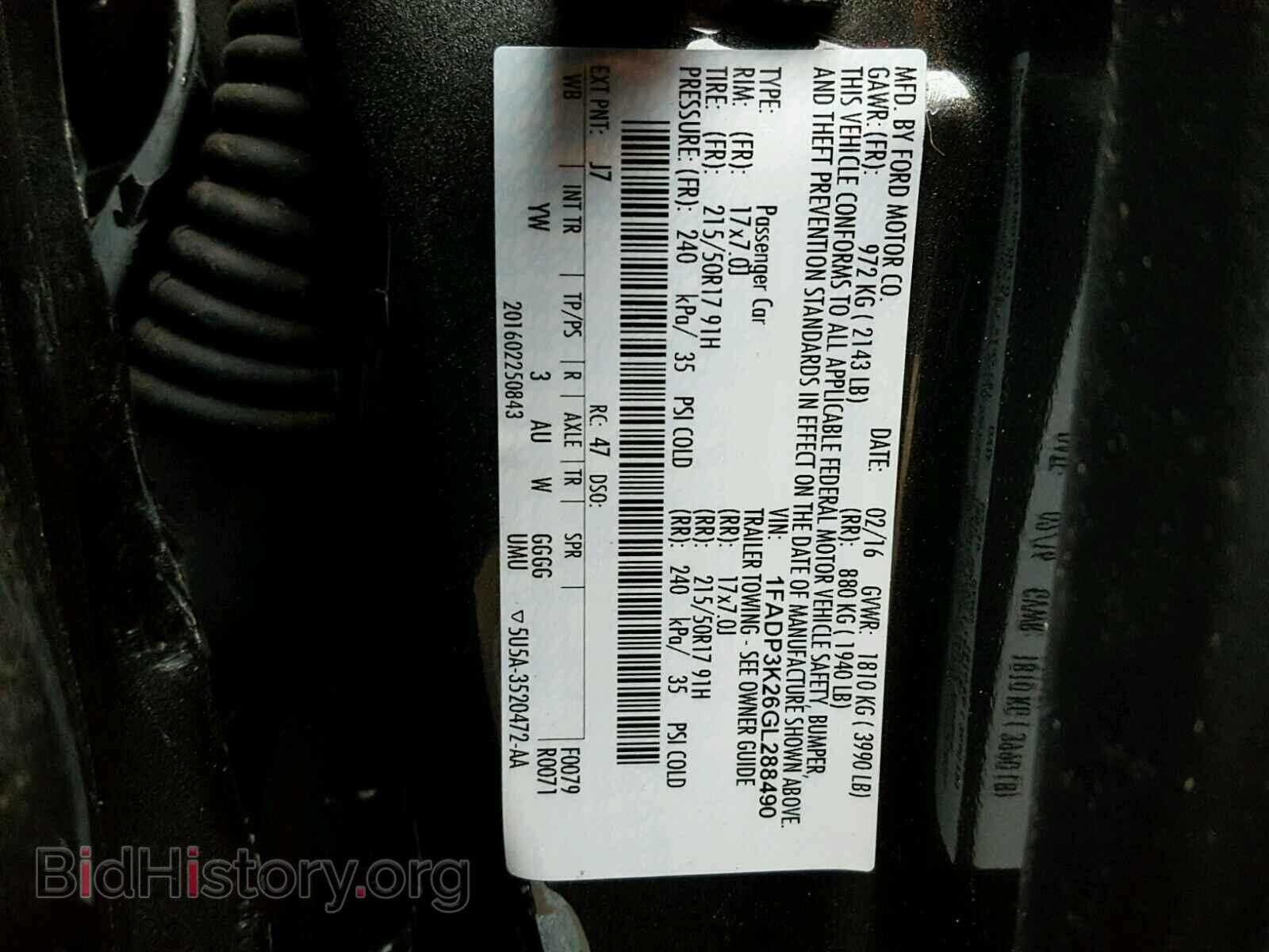 2016 FORD FOCUS - VIN: 1FADP3K26GL288490 - Photo 10