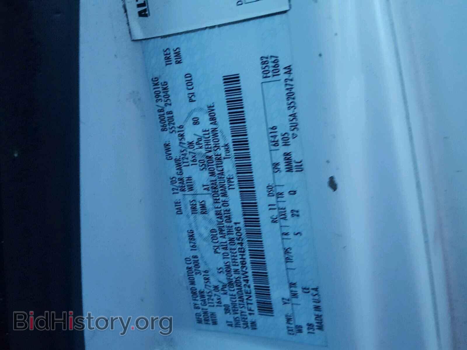 2006 FORD ECONOLINE - VIN: 1FTNE24W36HB45061 - Photo 10