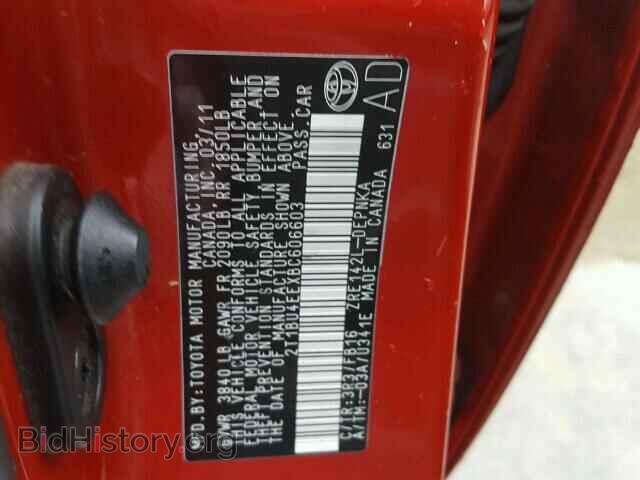 2011 TOYOTA COROLLA - VIN: 2T1BU4EEXBC606603 - Фото 10