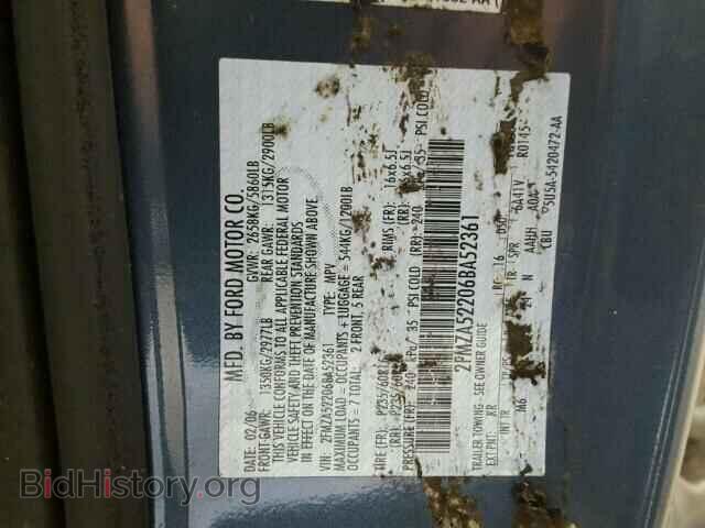 2006 FORD FREESTAR - VIN: 2FMZA52206BA52361 - Фото 10