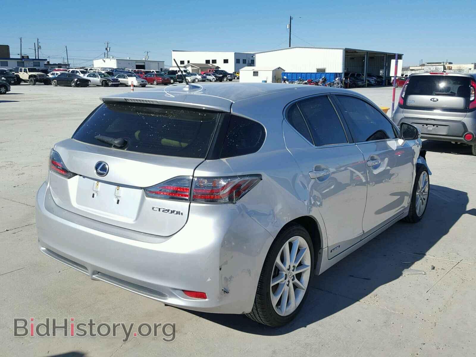 2012 LEXUS CT 200 - VIN: JTHKD5BH7C2087772 - Фото 4