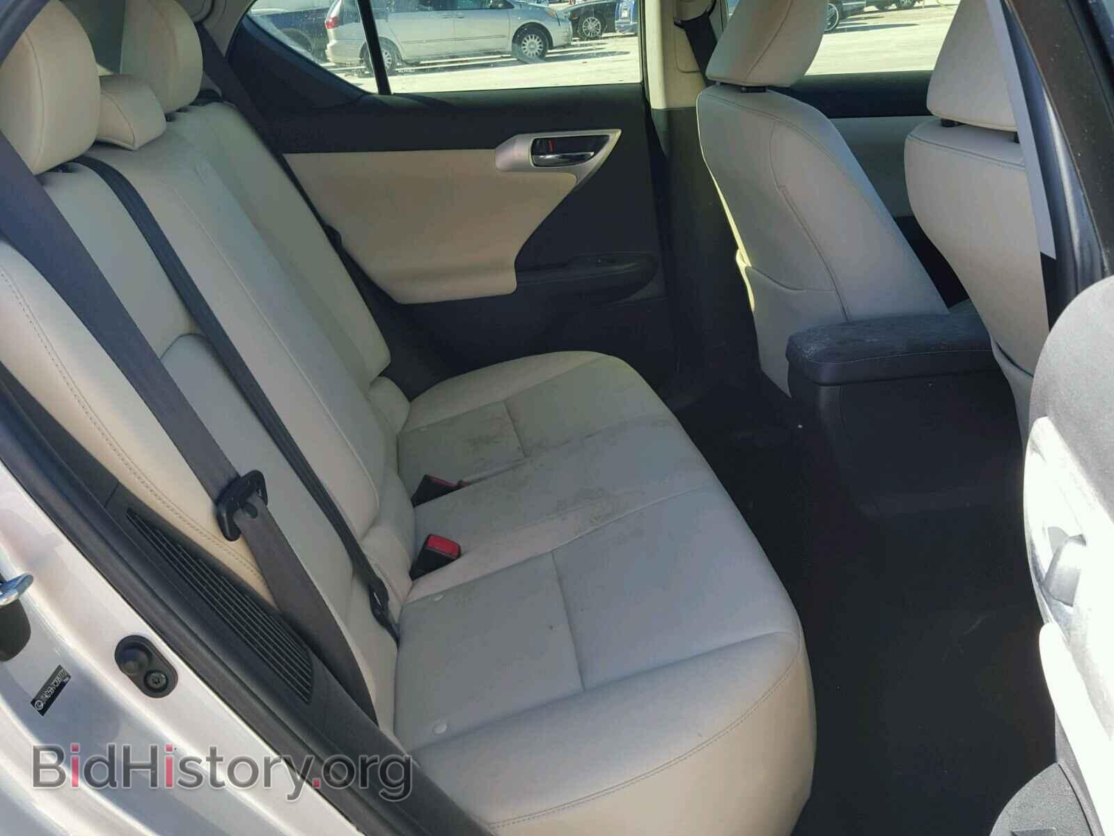2012 LEXUS CT 200 - VIN: JTHKD5BH7C2087772 - Фото 6