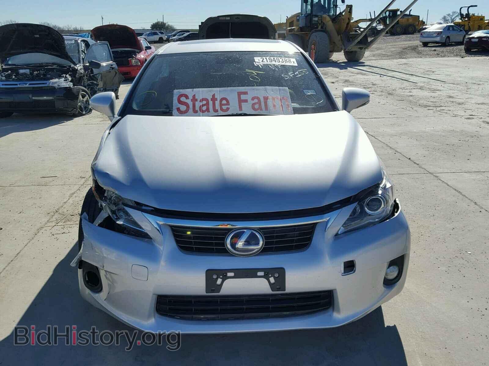 2012 LEXUS CT 200 - VIN: JTHKD5BH7C2087772 - Фото 9