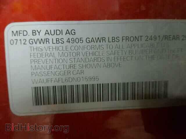 2013 AUDI A4 - VIN: WAUFFAFL6DN015995 - Фото 10
