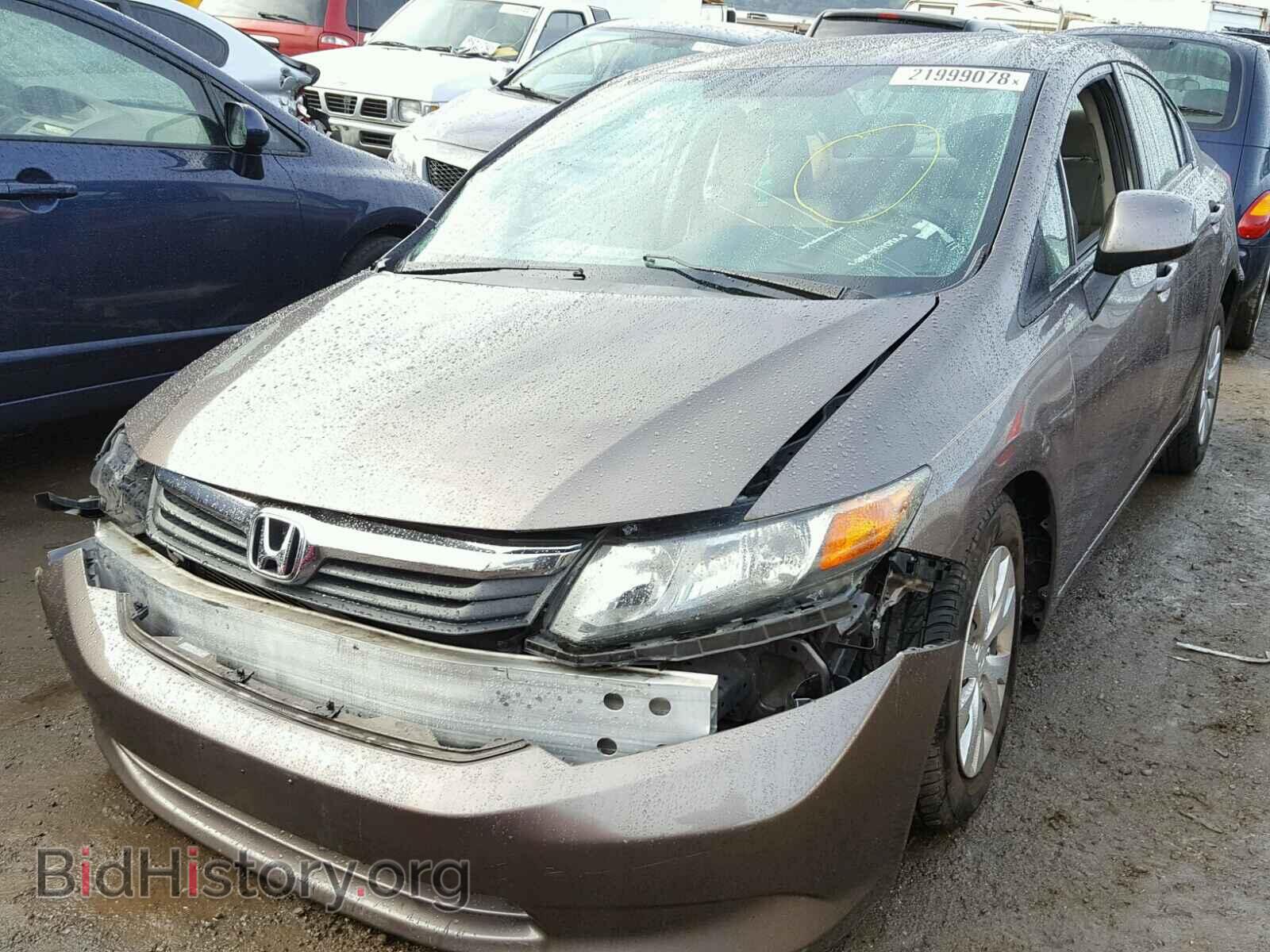 2012 HONDA CIVIC - VIN: 2HGFB2F54CH527754 - Фото 2