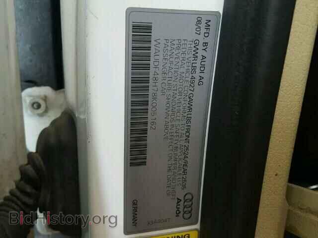 2008 AUDI A4 - VIN: WAUDF48H78K005162 - Фото 10