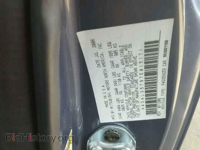 2007 MITSUBISHI ECLIPSE - VIN: 4A3AL35T97E015171 - Photo 10