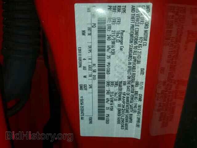 2012 FORD FOCUS - VIN: 1FAHP3K2XCL290383 - Photo 10