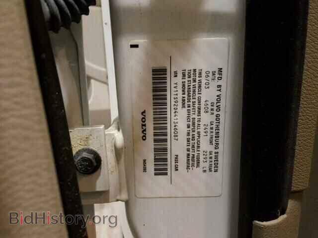 2004 VOLVO S80 - VIN: YV1TS92D441346087 - Фото 10