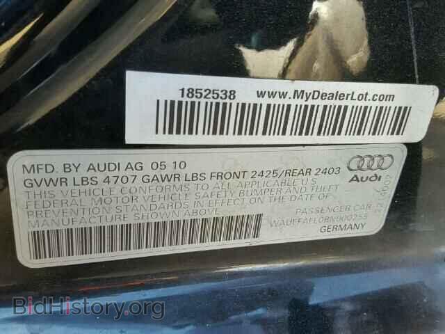 2011 AUDI A4 - VIN: WAUEFAFL0BN000255 - Фото 10