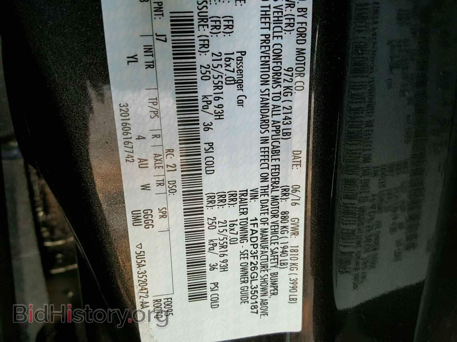 2016 FORD FOCUS - VIN: 1FADP3F26GL350187 - Photo 10