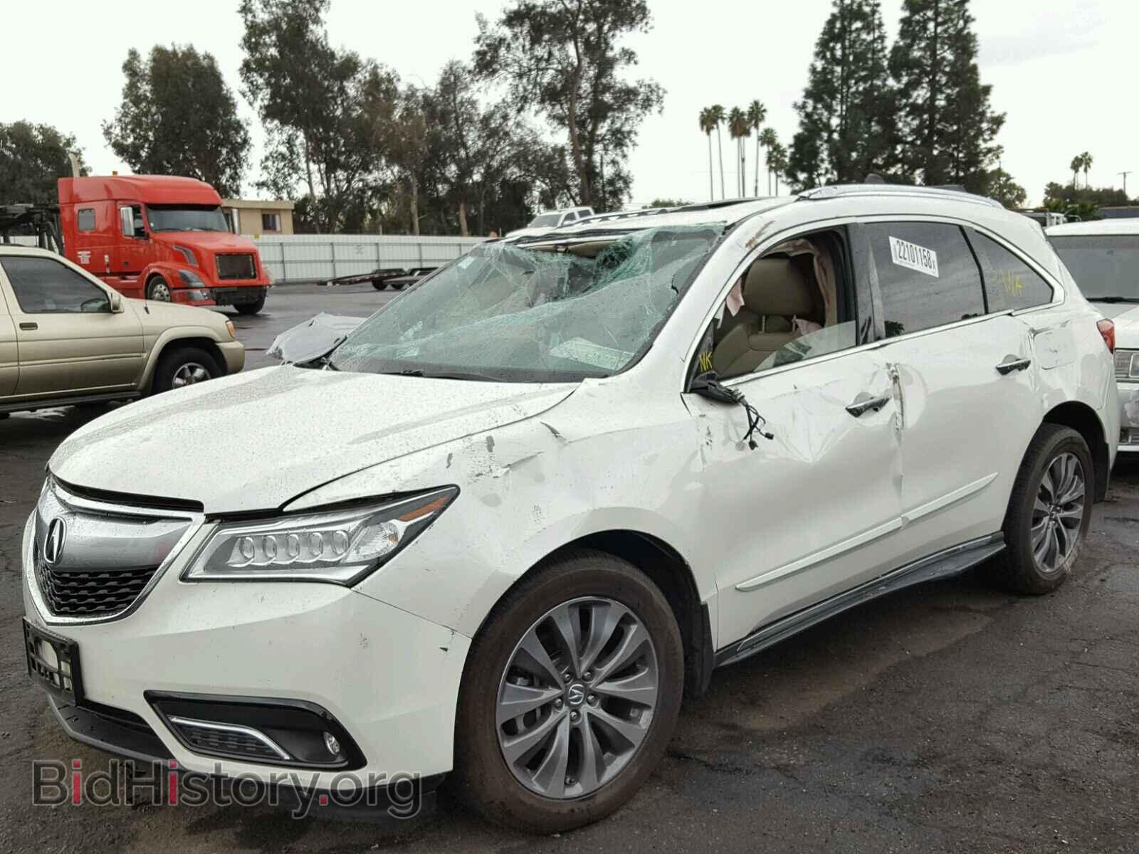 2014 ACURA MDX - VIN: 5FRYD4H43EB013550 - Фото 2