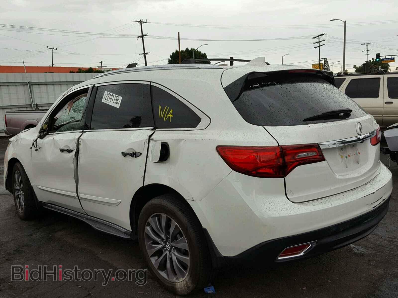 2014 ACURA MDX - VIN: 5FRYD4H43EB013550 - Фото 3