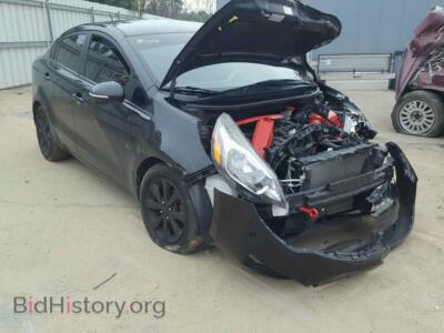 2013 Kia RIO RIO EX, black — VIN KNADN4A32D6316762, Copart
