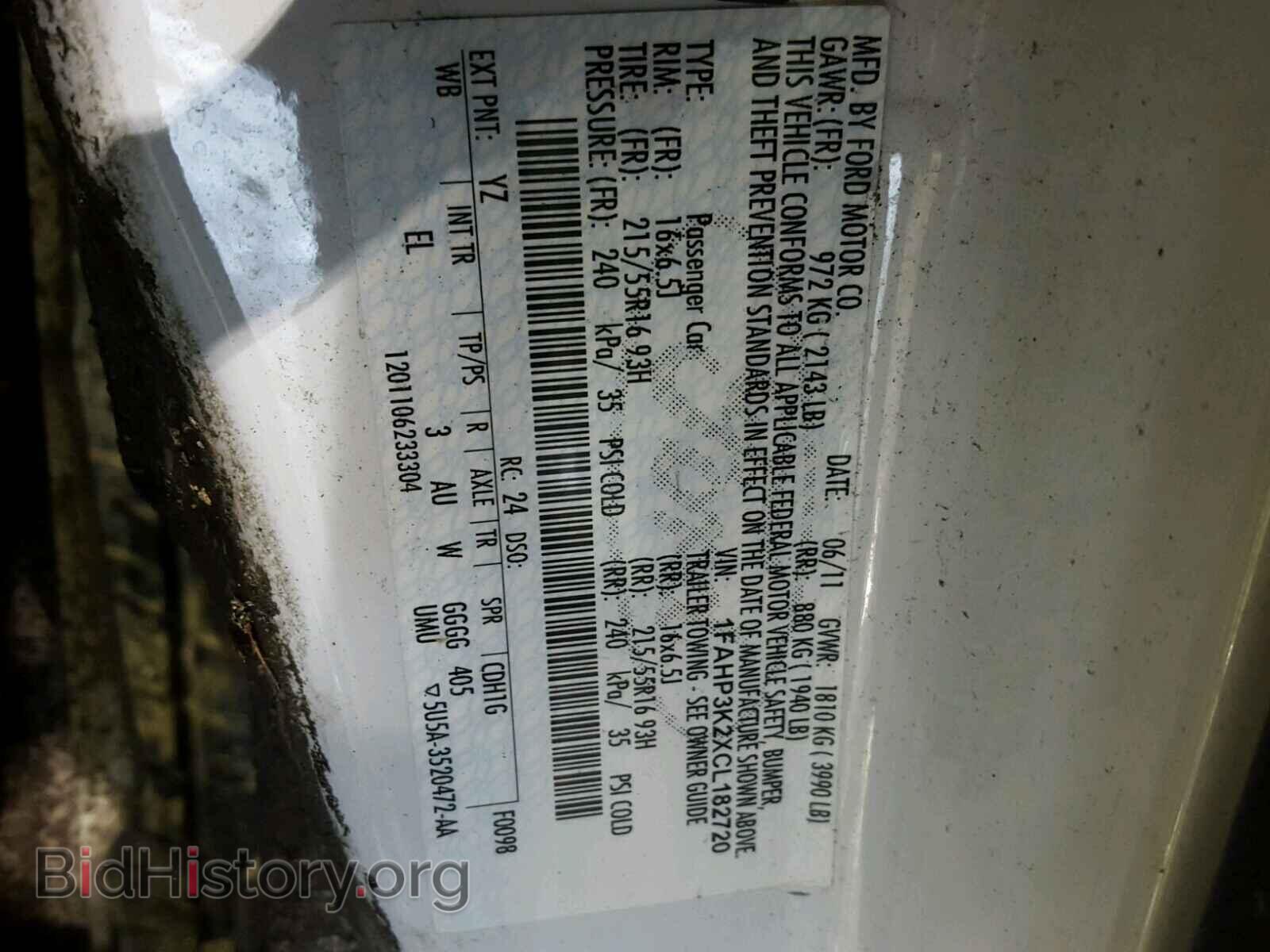 2012 FORD FOCUS - VIN: 1FAHP3K2XCL182720 - Photo 10