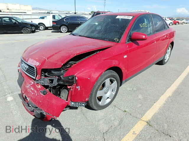 2002 AUDI A4 - VIN: WAULC68E62A125893 - Фото 2