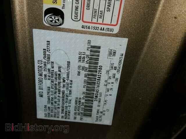 2005 FORD FREESTAR - VIN: 2FMDA516X5BA52980 - Фото 10