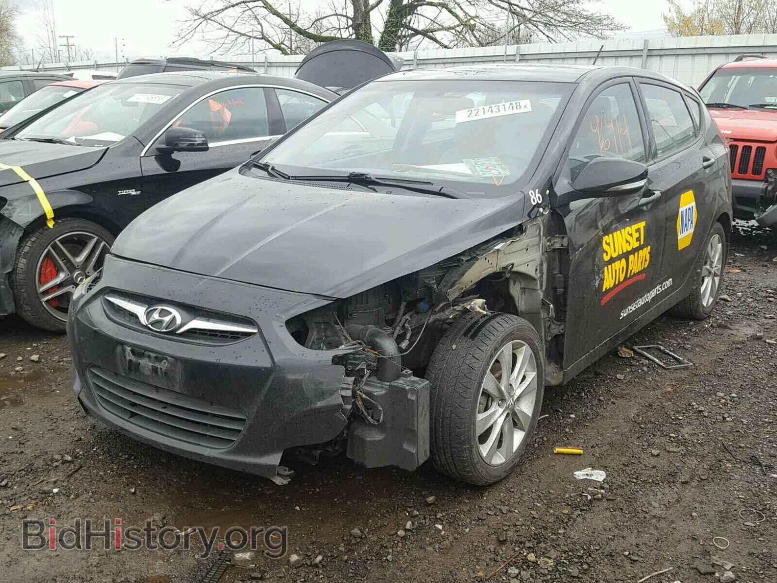 2013 HYUNDAI ACCENT - VIN: KMHCU5AE2DU065807 - Фото 2