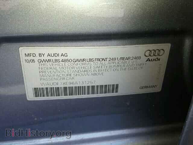 2006 AUDI A4 - VIN: WAUDF78E96A131257 - Photo 10