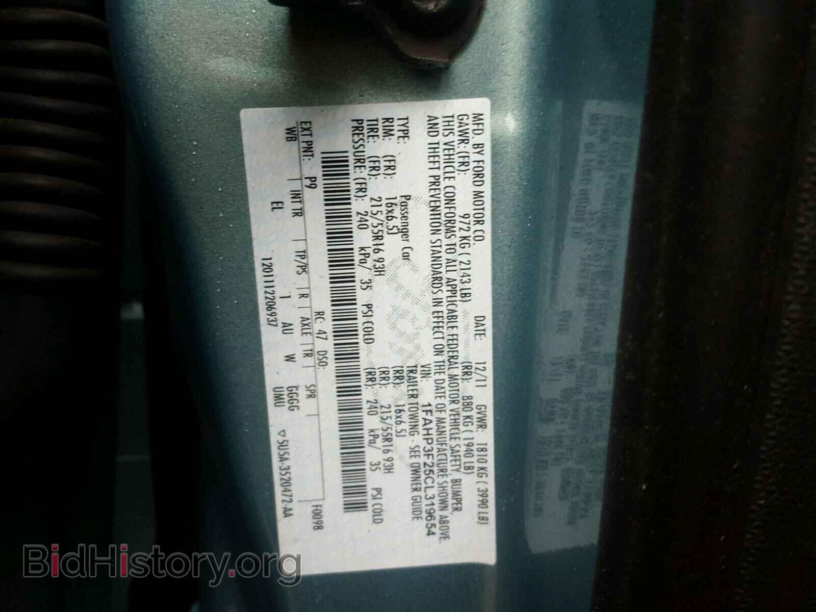 2012 FORD FOCUS - VIN: 1FAHP3F25CL319654 - Photo 10