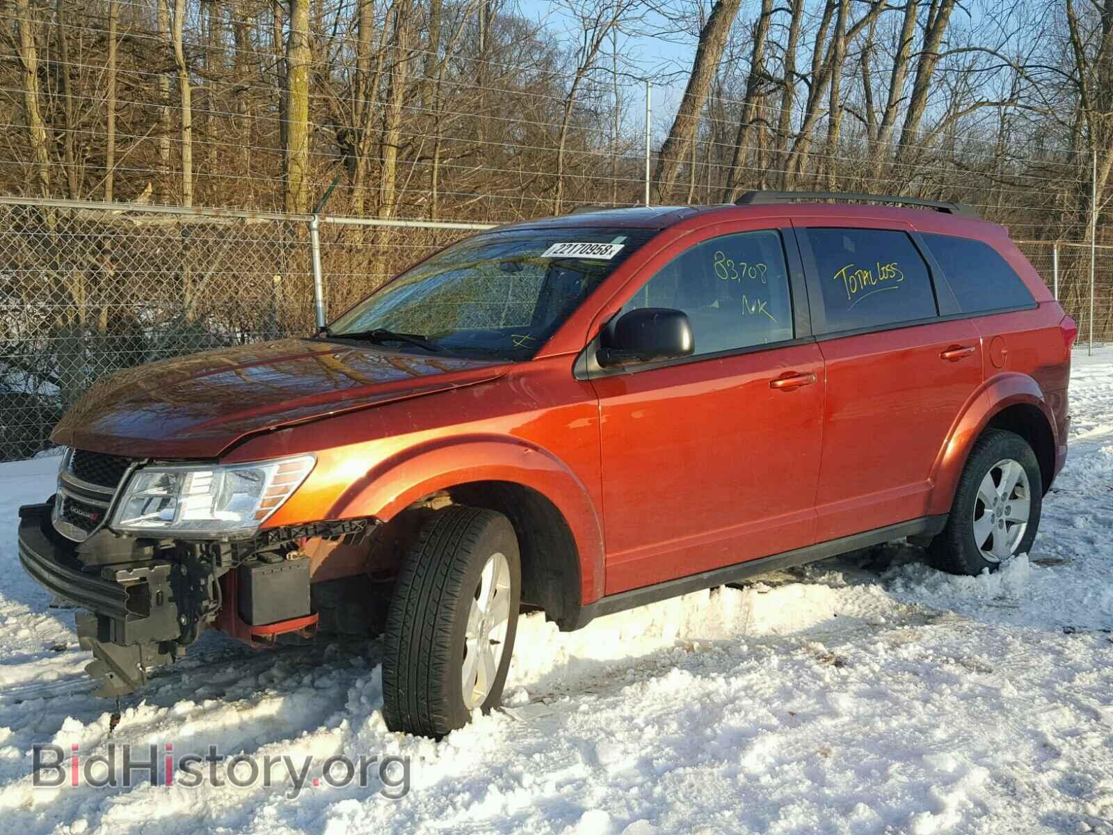 2013 DODGE JOURNEY - VIN: 3C4PDCAB2DT602377 - Фото 2