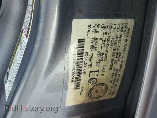 2008 NISSAN VERSA - VIN: 3N1BC13E28L382336 - Фото 10