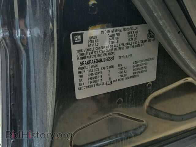 2011 BUICK ENCLAVE - VIN: 5GAKRAED4BJ266538 - Photo 10