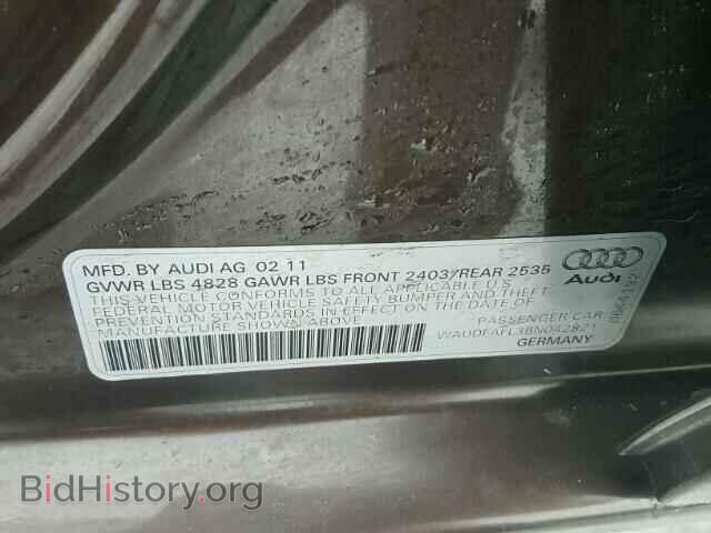 2011 AUDI A4 - VIN: WAUDFAFL3BN042821 - Фото 10