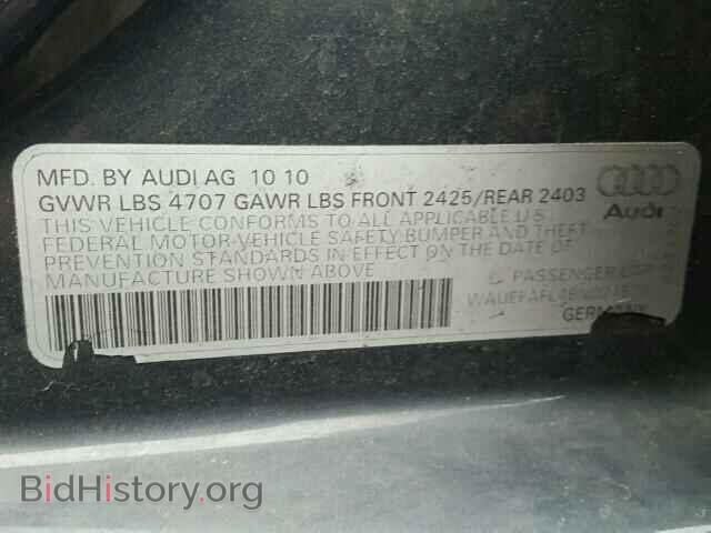 2011 AUDI A4 - VIN: WAUEFAFL4BN027524 - Фото 10