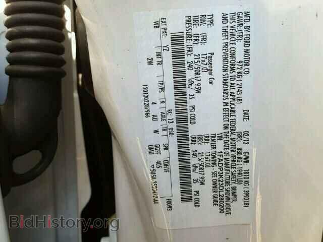 2013 FORD FOCUS - VIN: 1FADP3K23DL280200 - Фото 10
