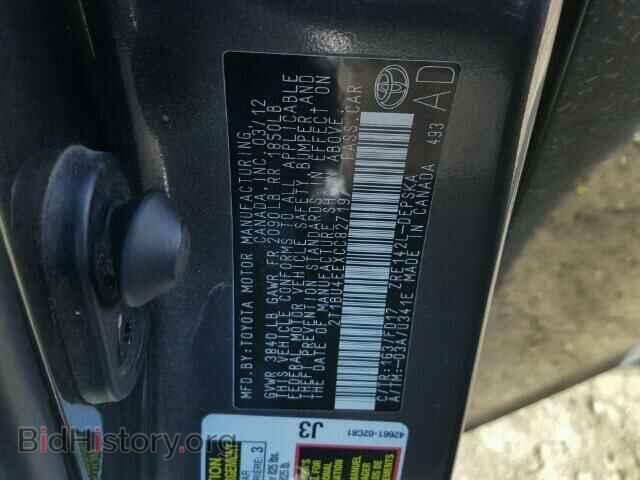 2012 TOYOTA COROLLA - VIN: 2T1BU4EEXCC827197 - Фото 10