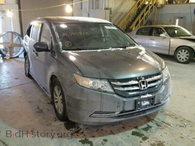 2014 Honda ODYSSEY Odyssey EX, gray — VIN 5FNRL5H69EB033348, Copart