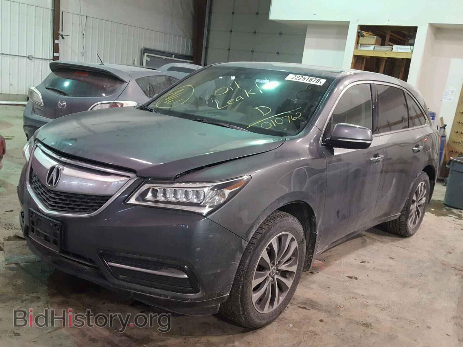 2014 ACURA MDX - VIN: 5FRYD4H43EB010762 - Фото 2