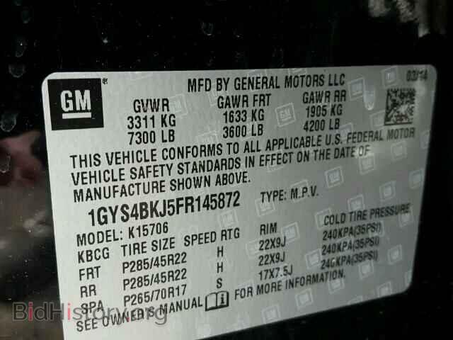 2015 CADILLAC ESCALADE - VIN: 1GYS4BKJ5FR145872 - Фото 10
