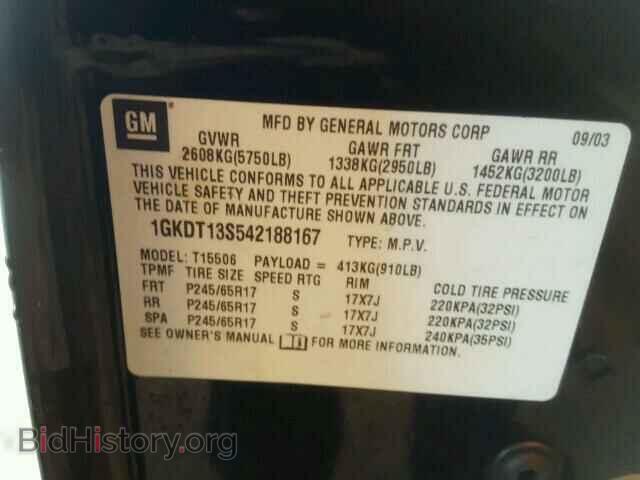 2004 GMC ENVOY - VIN: 1GKDT13S542188167 - Фото 10
