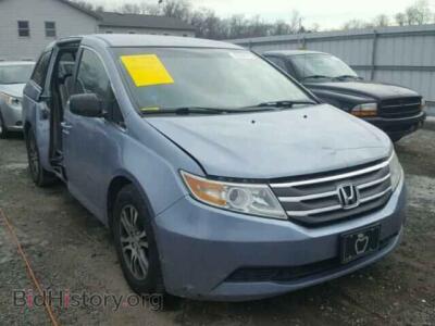2011 Honda ODYSSEY Odyssey EX, синий — VIN 5FNRL5H41BB084921, Copart