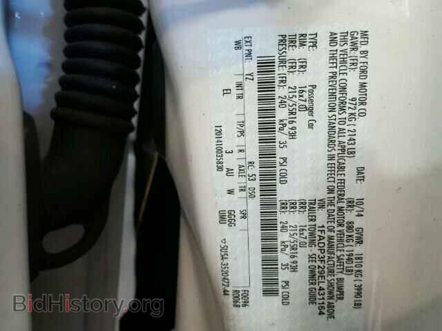 2014 FORD FOCUS - VIN: 1FADP3F29EL431164 - Фото 10