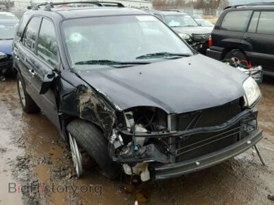 2006 Acura MDX MDX Tourin, черный — VIN 2HNYD18606H517450, Copart