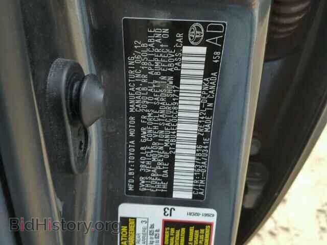 2012 TOYOTA COROLLA - VIN: 2T1BU4EE0CC891717 - Фото 10