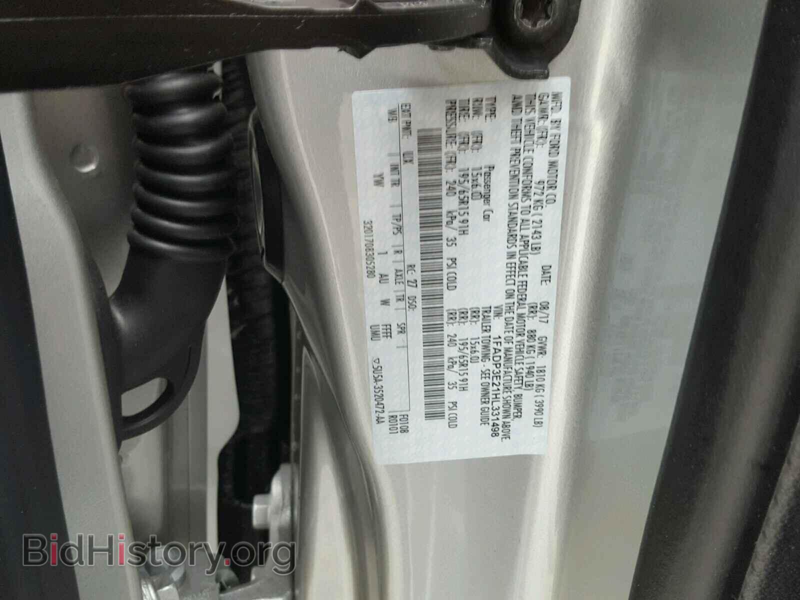 2017 FORD FOCUS - VIN: 1FADP3E21HL331498 - Photo 10