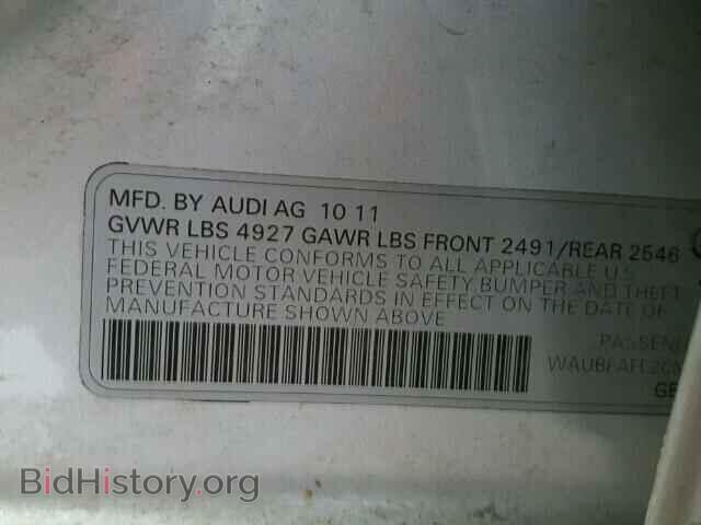 2012 AUDI A4 - VIN: WAUBFAFL2CN011410 - Фото 10