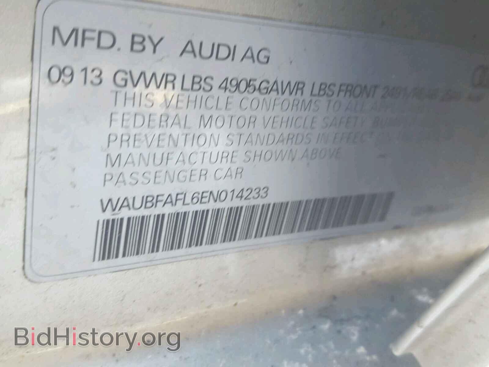 2014 AUDI A4 - VIN: WAUBFAFL6EN014233 - Photo 10