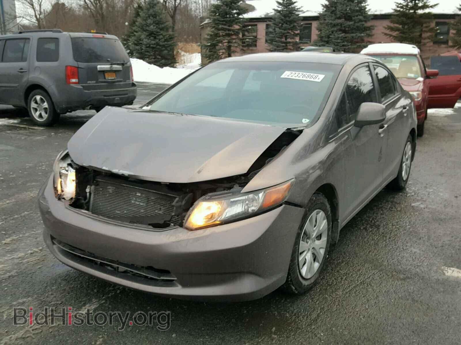 2012 HONDA CIVIC - VIN: 2HGFB2F54CH587792 - Фото 2