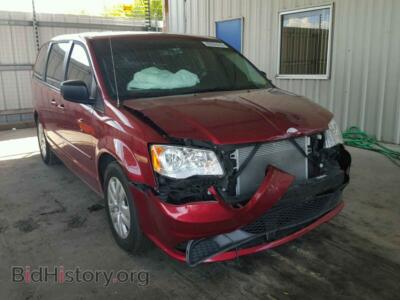 2016 Dodge CARAVAN Grand Cara, красный — VIN 2C4RDGBG6GR161936, Copart