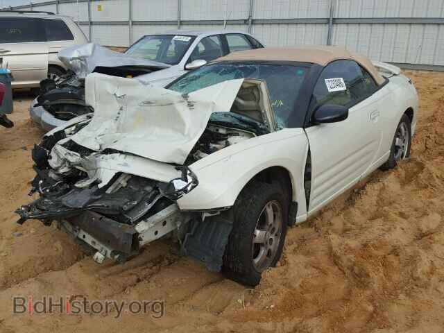 2001 MITSUBISHI ECLIPSE - VIN: 4A3AE35G61E007677 - Фото 2