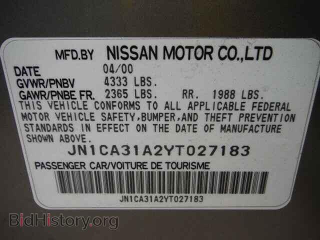 2000 NISSAN MAXIMA - VIN: JN1CA31A2YT027183 - Photo 9