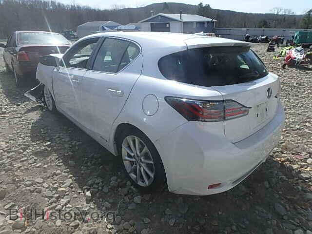 2012 LEXUS CT 200 - VIN: JTHKD5BH6C2055878 - Фото 3