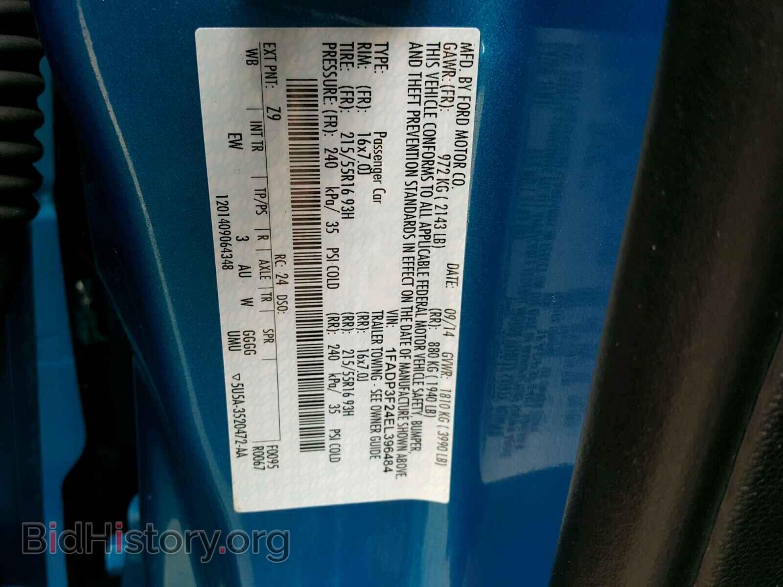2014 FORD FOCUS - VIN: 1FADP3F24EL396484 - Photo 10